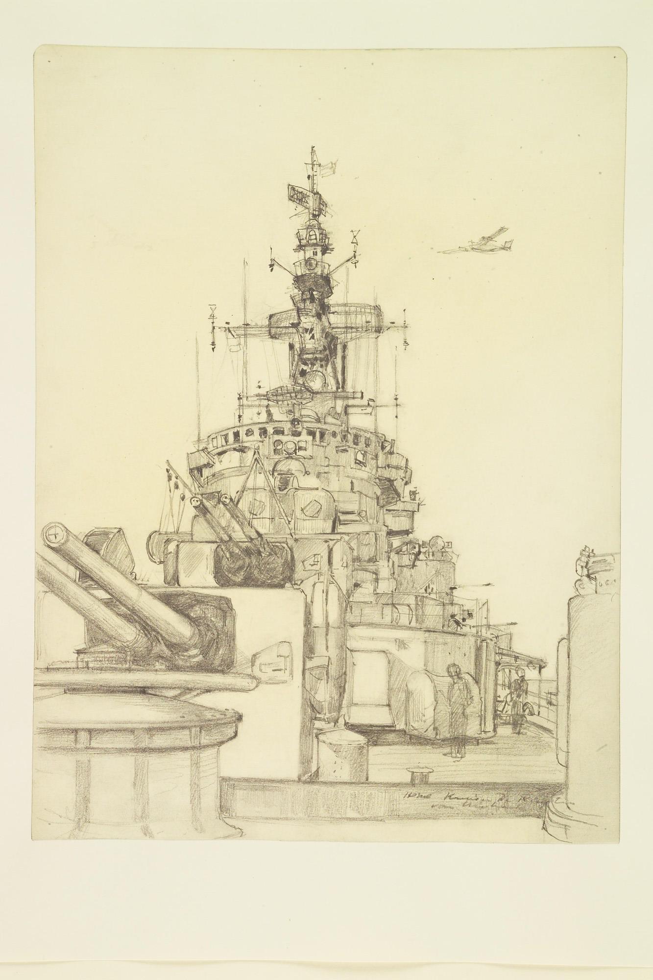 A.5614(03); De kruiser Hr.Ms. 'De Ruyter'; tekening