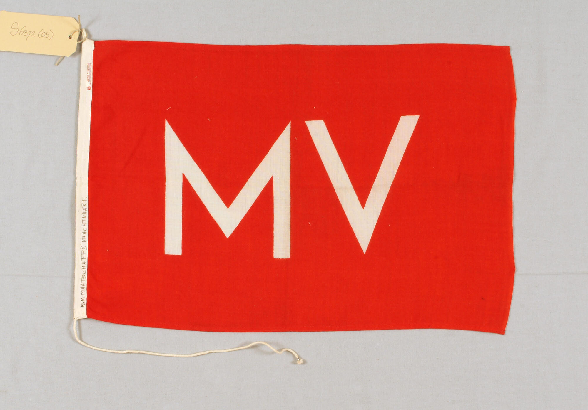 S.6872(005); Rederijvlag van de N.V. Maatschappij Vrachtvaart te Rotterdam; vlag