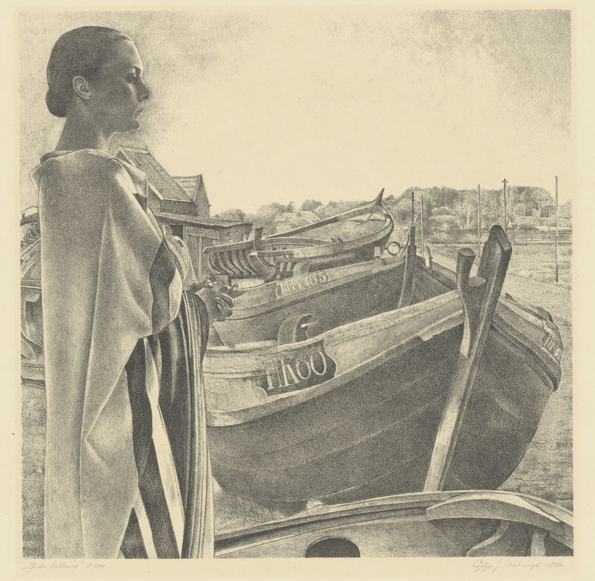 A.5232(06); Op de Helling; prent