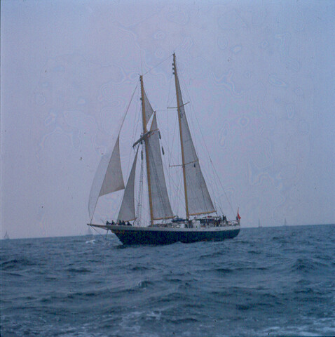 S.9100(7378); Sail Amsterdam 1975. Dia (sfeerbeeld) Sail Amsterdam 700; diapositief