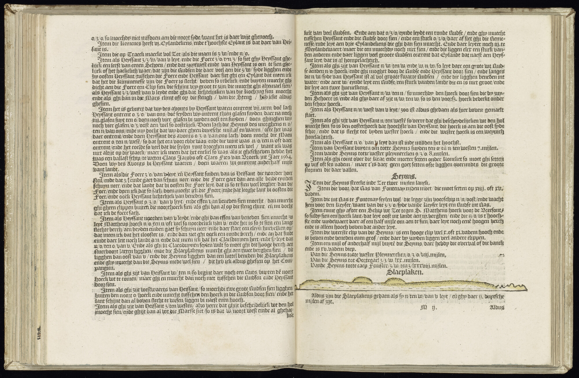 S.1227 [kaart 032]; Beschrijving en kustaanzicht van West-Frankrijk; kaart
