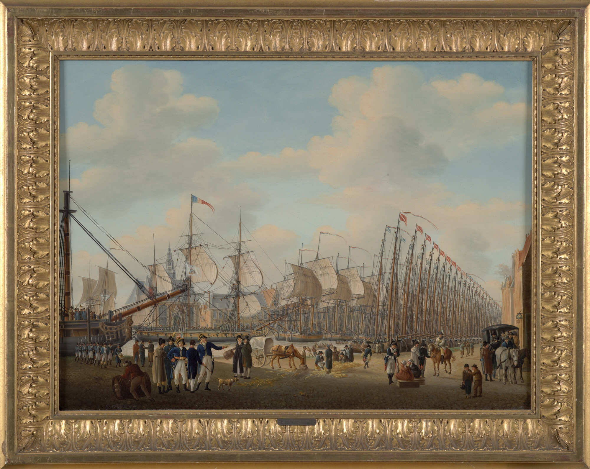 A.0074(02); De Secrete Macht in de haven van Vlissingen; schilderij