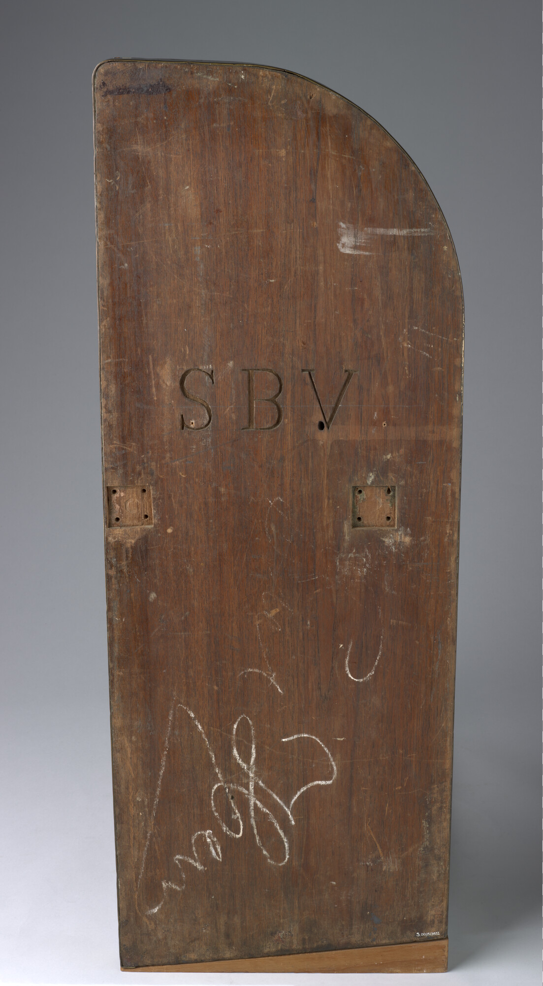 S.0095(05)2; Valreepsbord, afkomstig van het pantserschip Piet Hein; boordversiering