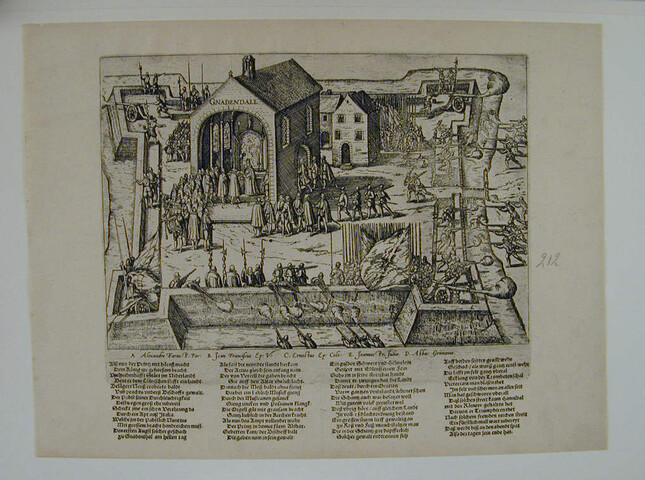 A.0145(027)274; Parma door de Paus te Gnadendall vereerd, 1586; prent