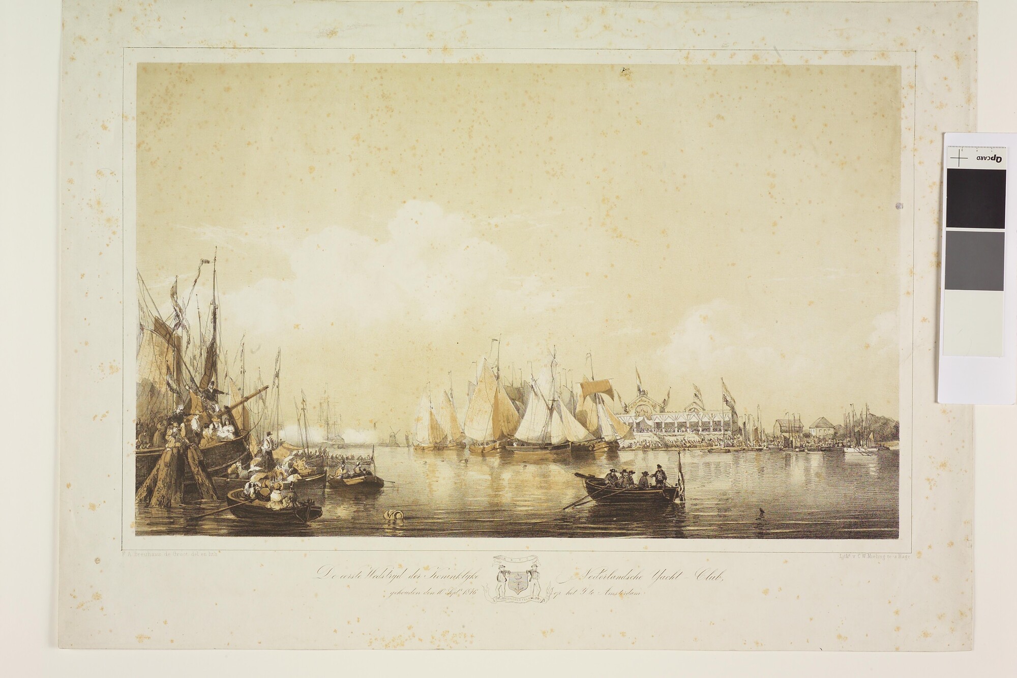 A.0386(01) [nr 0001]; Zeilwedstrijd op het IJ; tekening