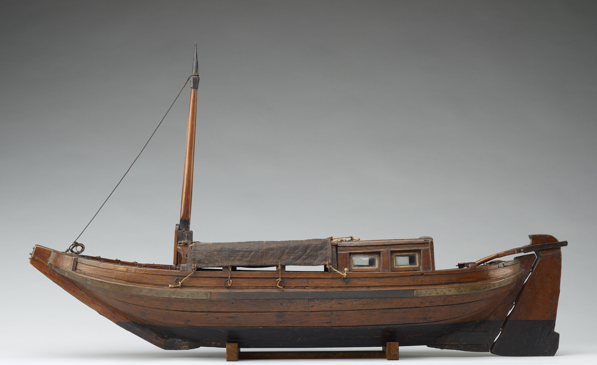 A.0115(05); Model van een trekschuit; scheepsmodel