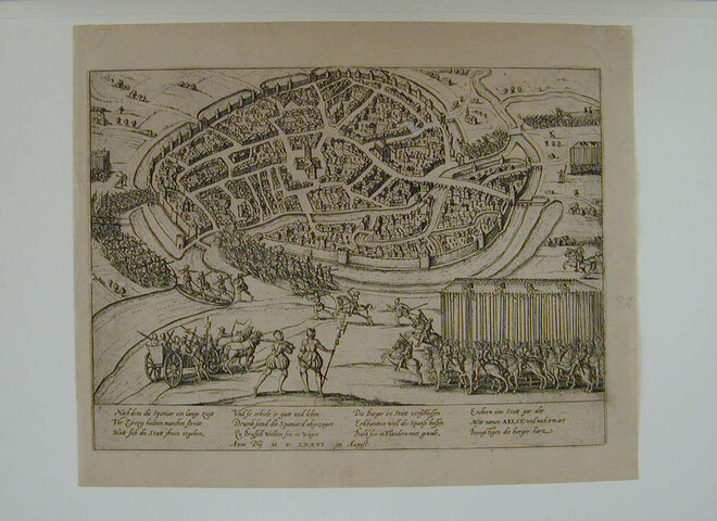 A.0145(027)145; Aalst door de Spanjaarden ingenomen, 26 augustus 1576; prent