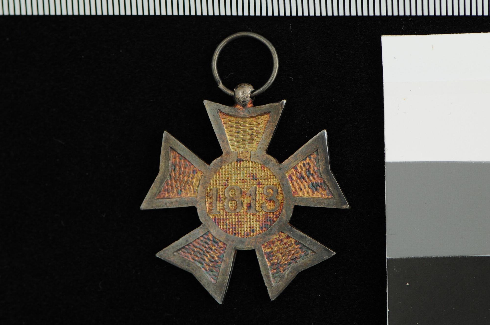 A.1517(02); Zilveren Herdenkingskruis 1813-1815; onderscheiding