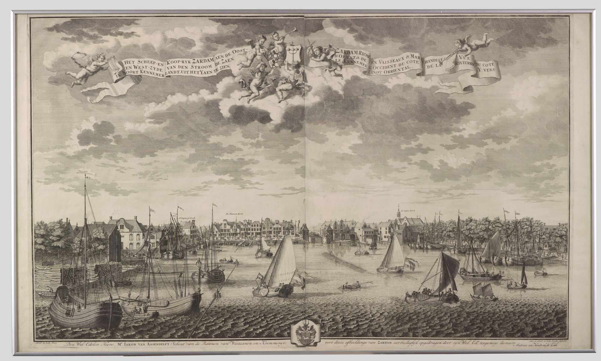 A.0149(0798); De Zaan met kust- en binnenvaarders; prent