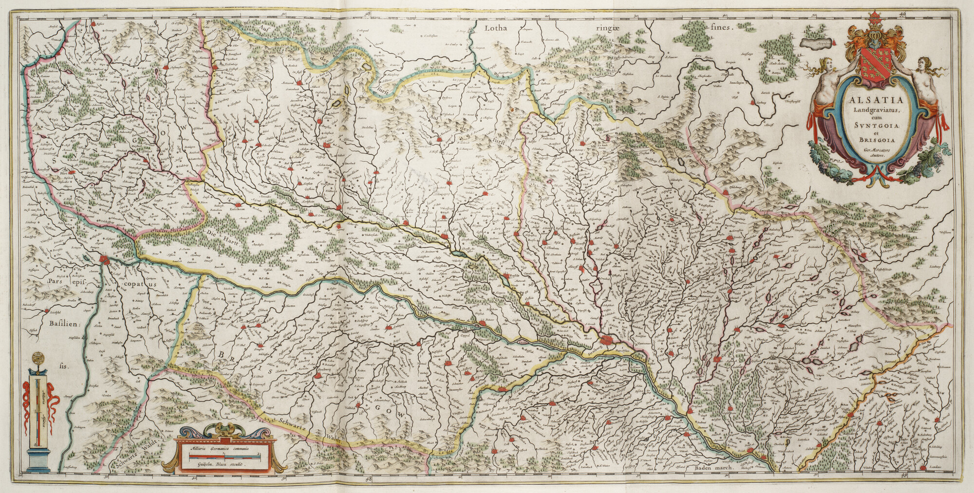 S.1034(02) [kaart 094]; Kaart van de Elzas; landkaart