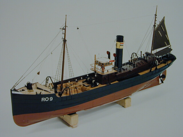 A.5164; Model van de stoomtrawler Wielingen; scheepsmodel
