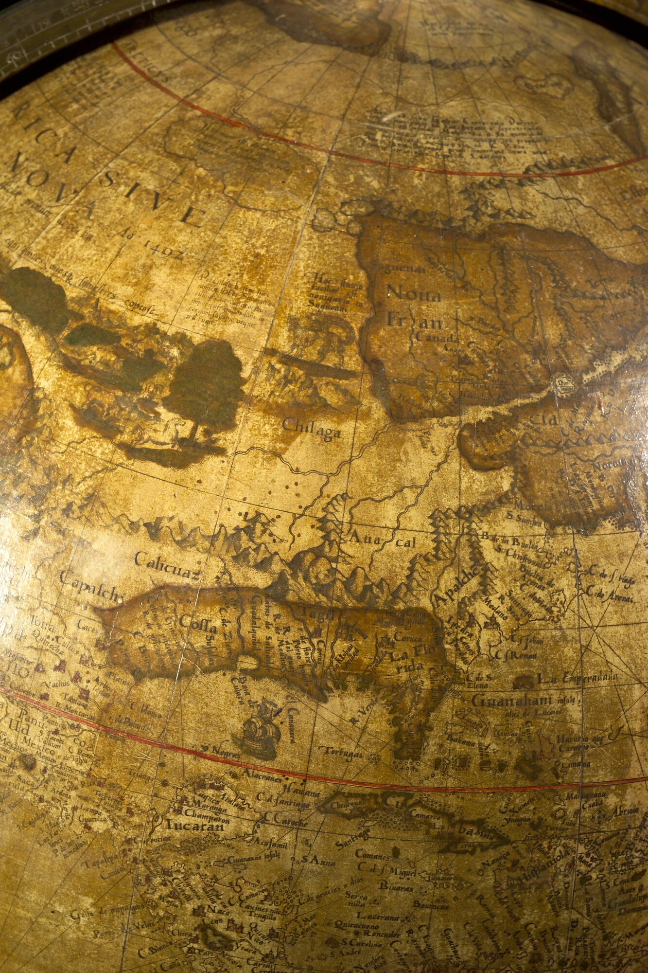 A.1140; Aardglobe van 52,5 cm doorsnede door Jacob Floris van Langren, 1589; globe
