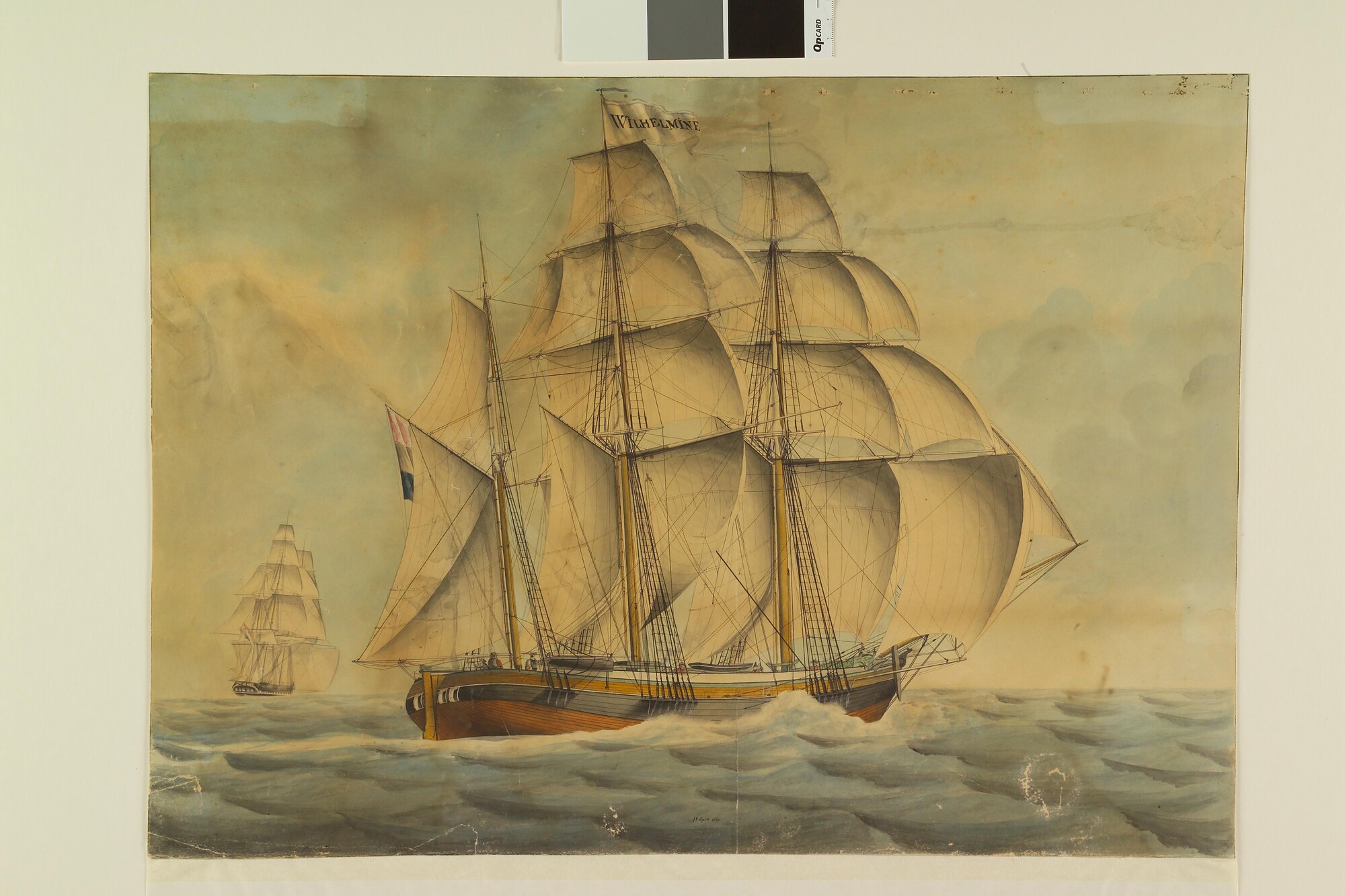 A.0149(0455); De brik Wilhelmine; tekening