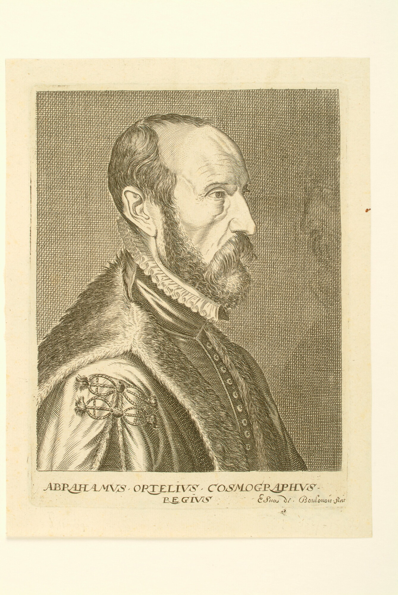A.0075(114); Portret van Abraham Ortelius; prent