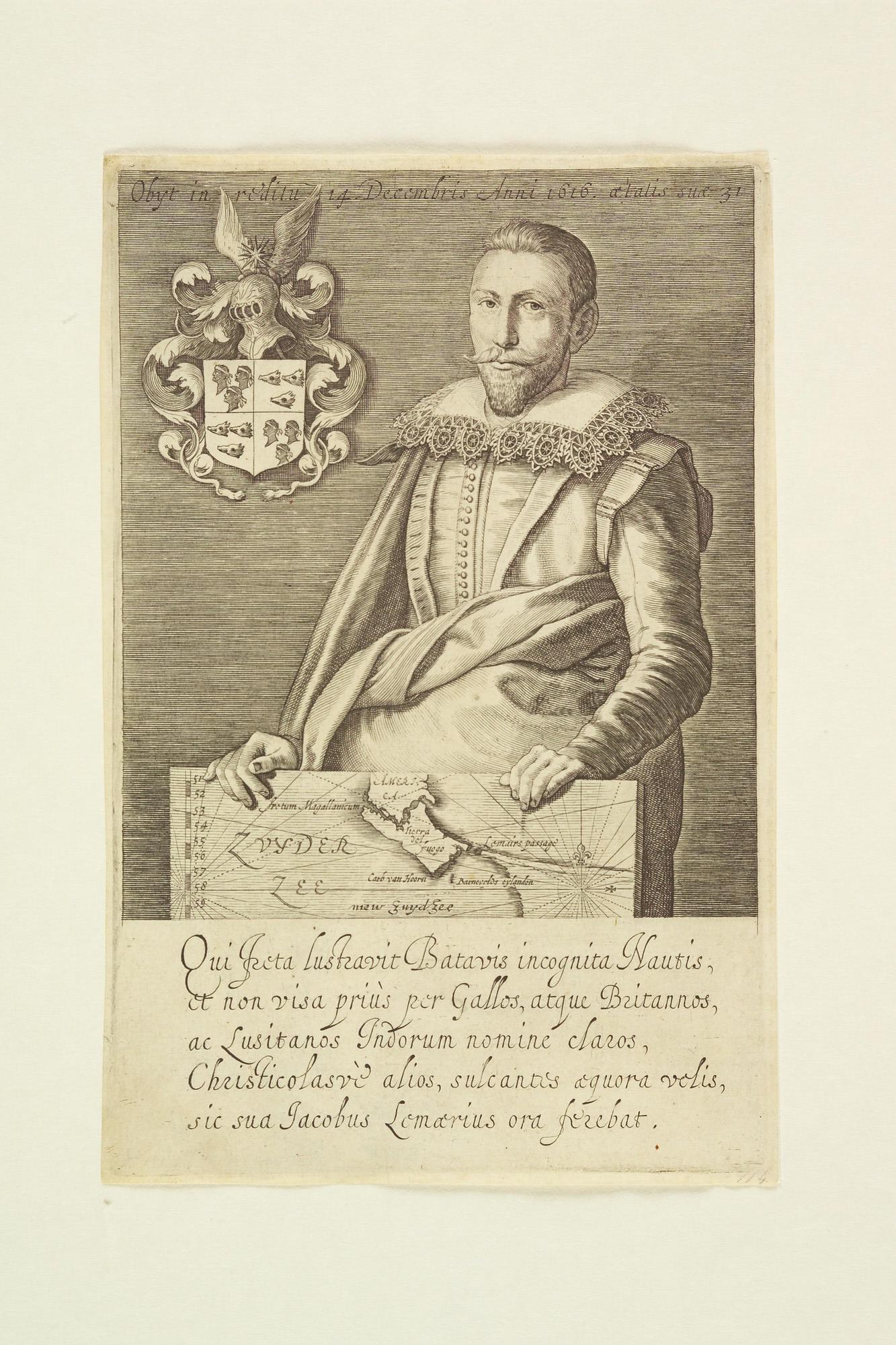 A.0145(178)05; Portret van  Jacobus Le Maire; prent