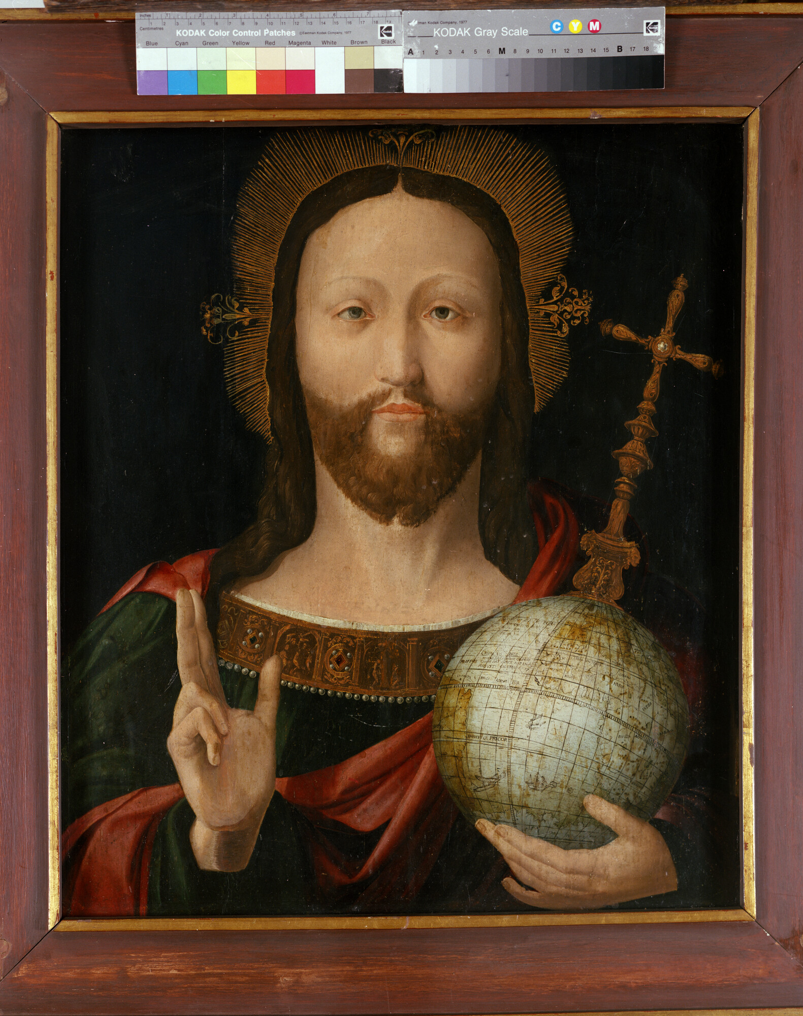 A.0145(002); Salvator Mundi: Majestas Domini; schilderij