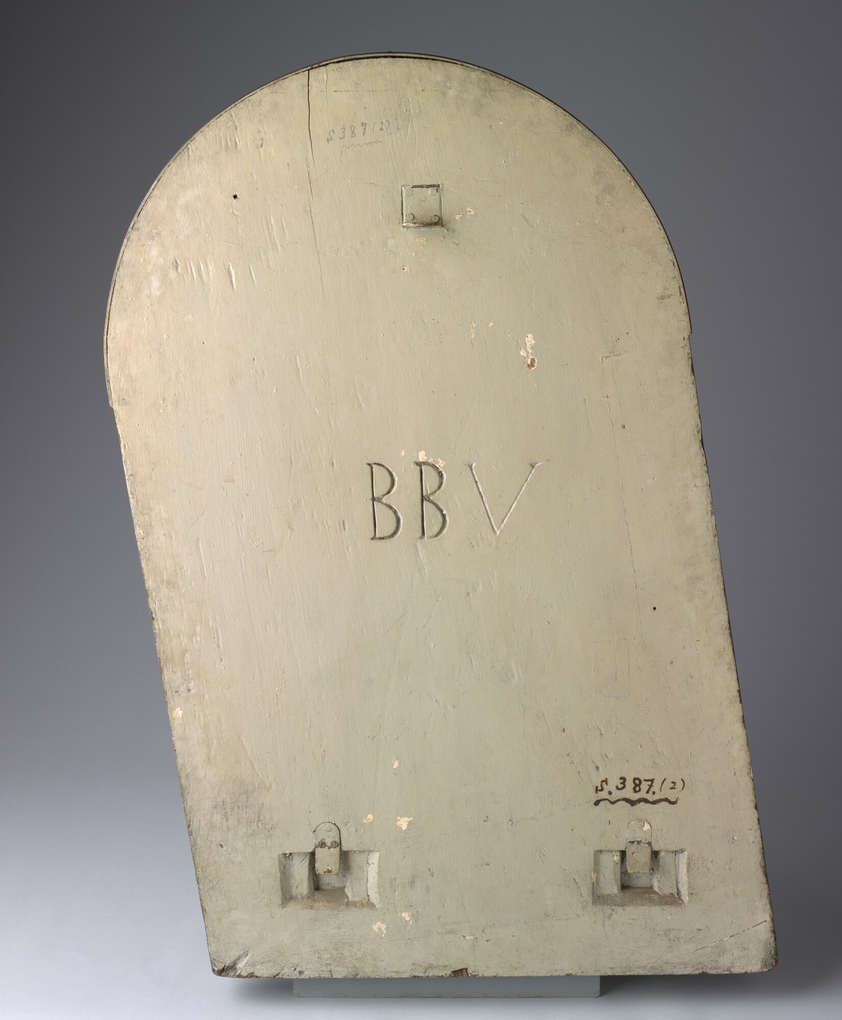 S.0387(02)1; Valreepsbord afkomstig van pantserdekschip Hr.Ms. Zeeland; boordversiering