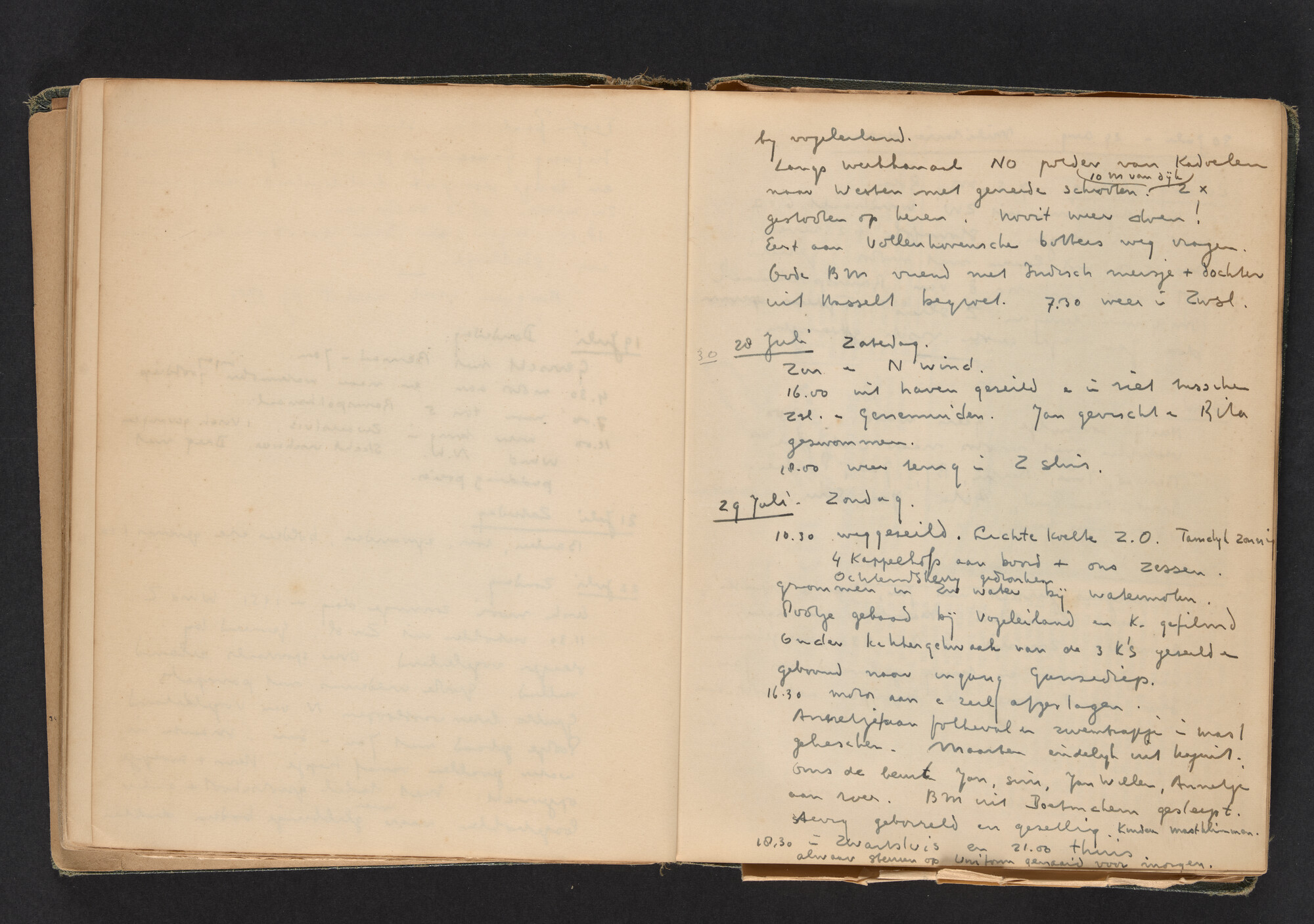 2017.0790; Logboek c.q. fotoalbum van reizen met zeeschouw Grutto in Nederland, 1949-1951; logboek