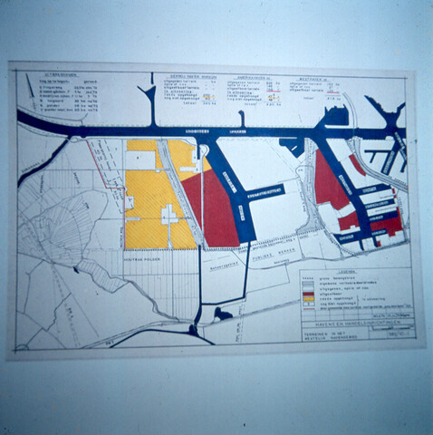 S.9100(5218); Dia uitbreiding plan Westelijk Havengebied; diapositief