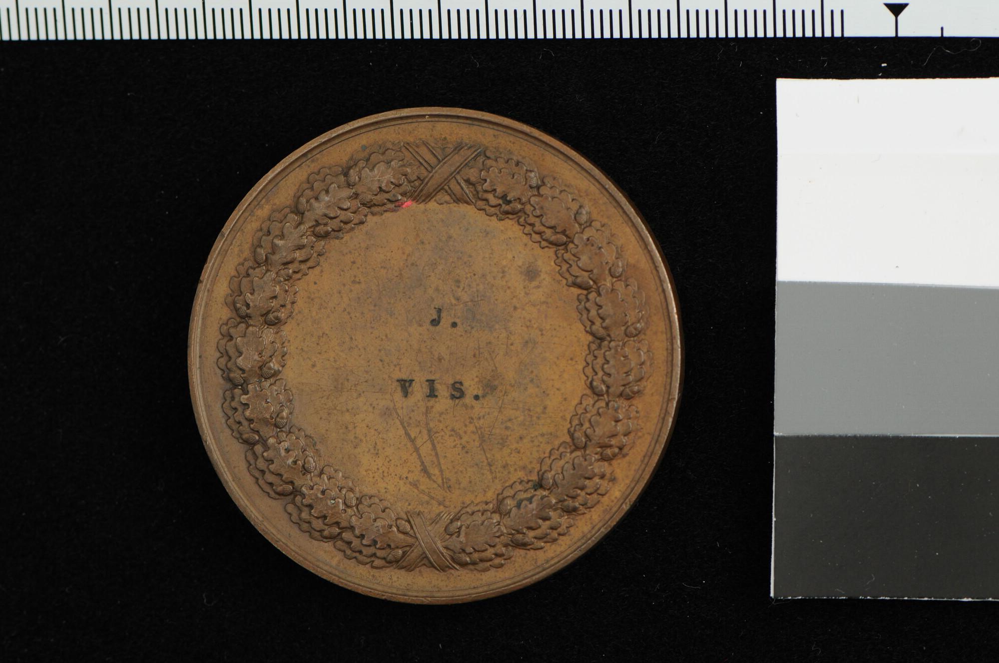 A.1355(04); Erepenning of medaille voor de verdedigers van de citadel van Antwerpen in brons; penning