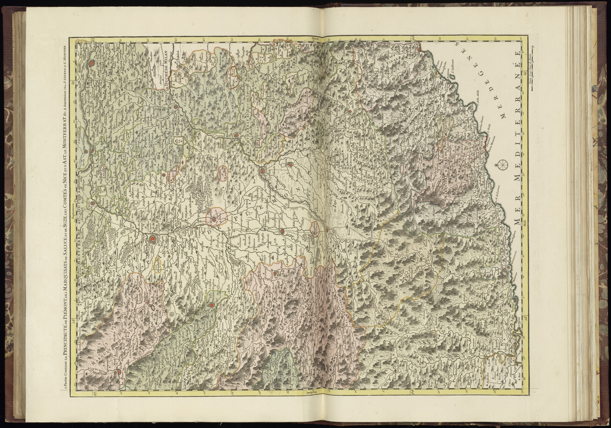 B.0032(027) [kaart 068]; Kaart van Zuidoost-Frankrijk en Noordwest-Italië; kaart