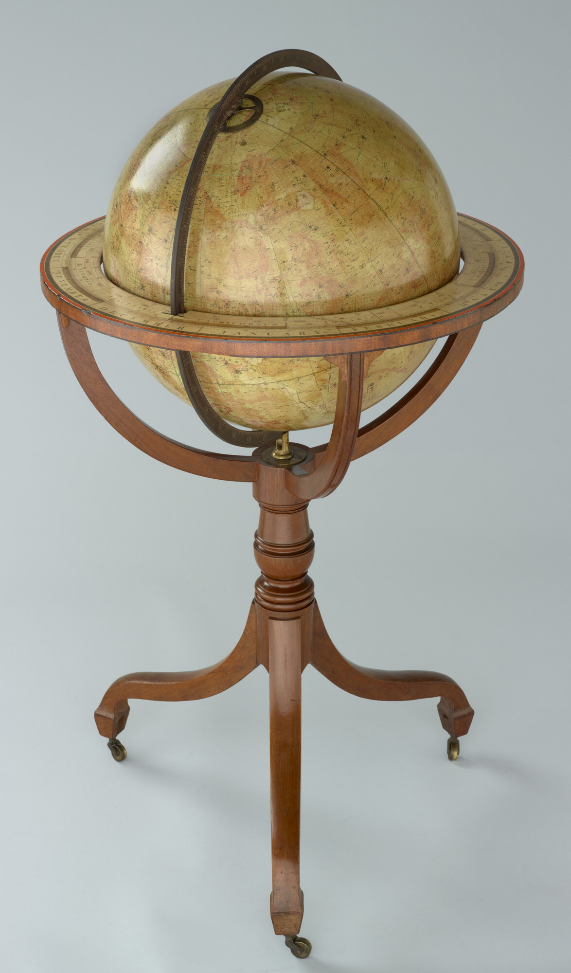 A.0145(025)18; Hemelglobe van 45,5 cm. in doorsnede door Thomas Malby te Londen; globe