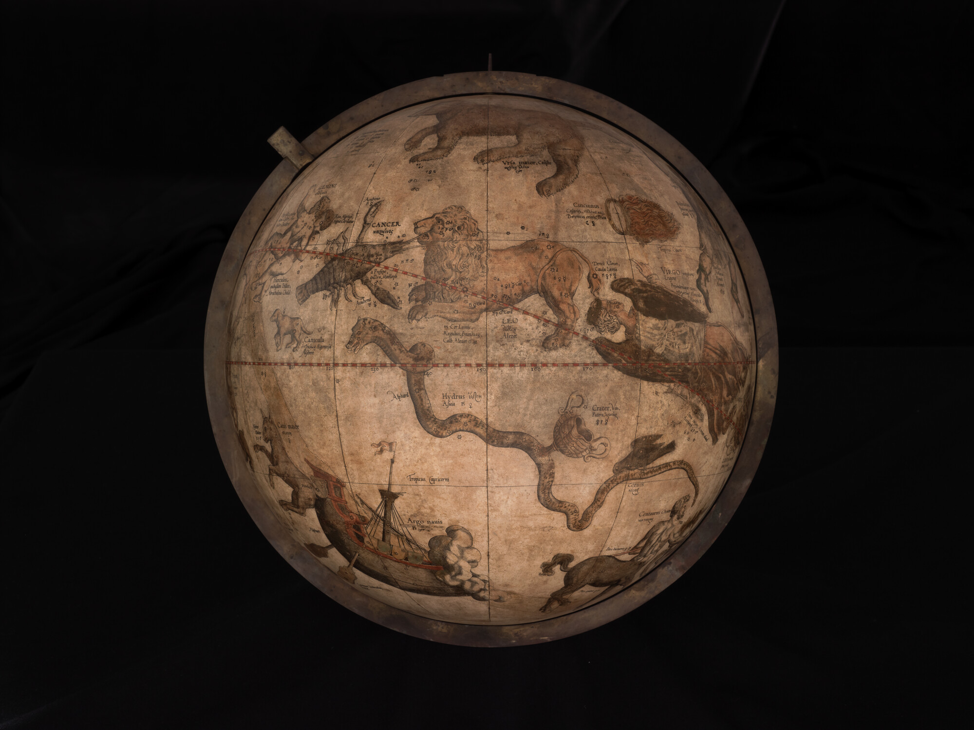 A.1175(01); Hemelglobe van 42 cm door Gerard Mercator, 1551; globe