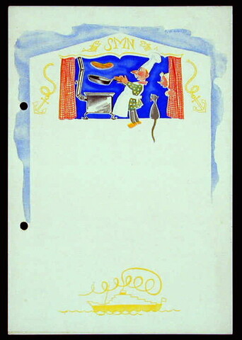 1994.4557; Blanco menukaart; menukaart