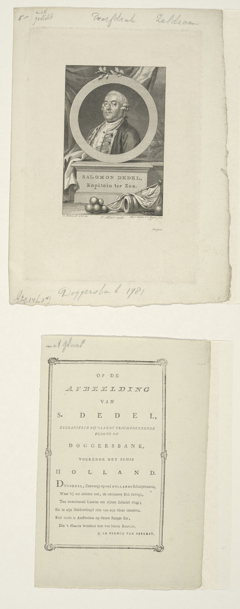 A.2914(03)d [nr 0001]; Portret van Salomon Dedel; prent