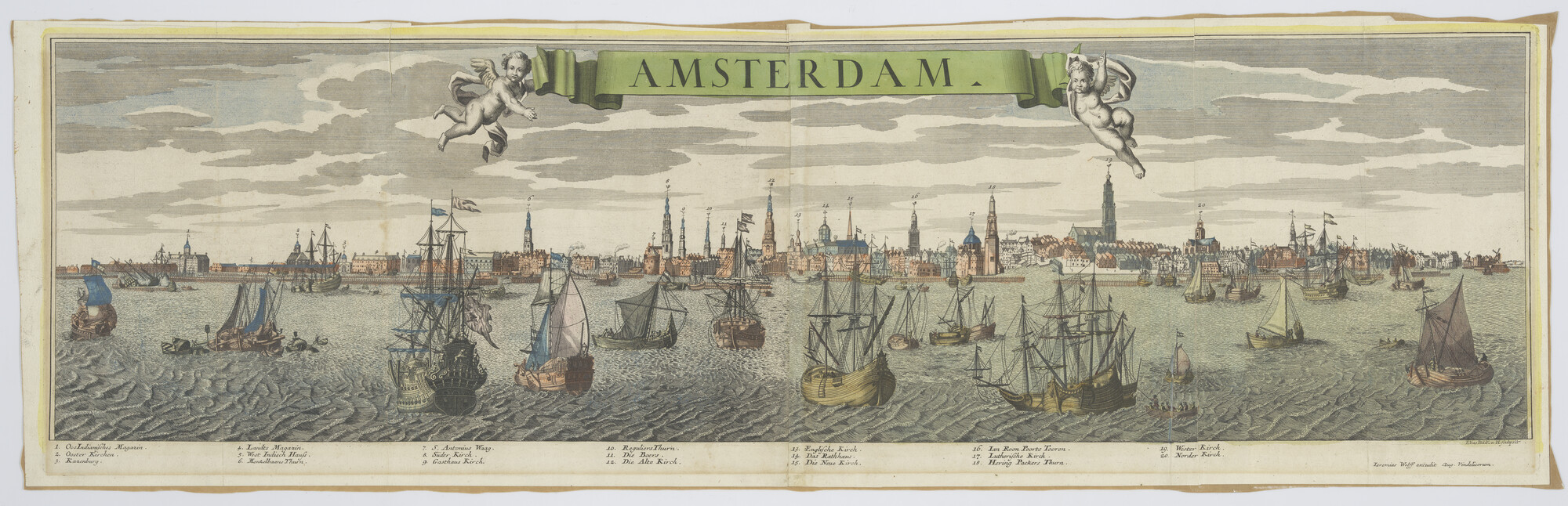 2006.0046; Gravure 'Panorama van Amsterdam'; gravure