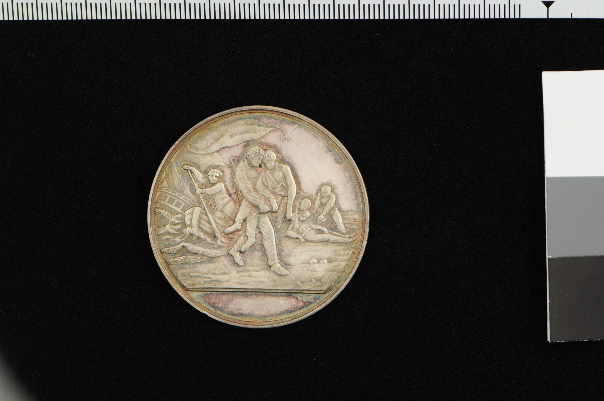 S.1203(01); Medaille van de Zuid-Hollandsche Maatschappij tot Redding van Schipbreukelingen, 1846; penning
