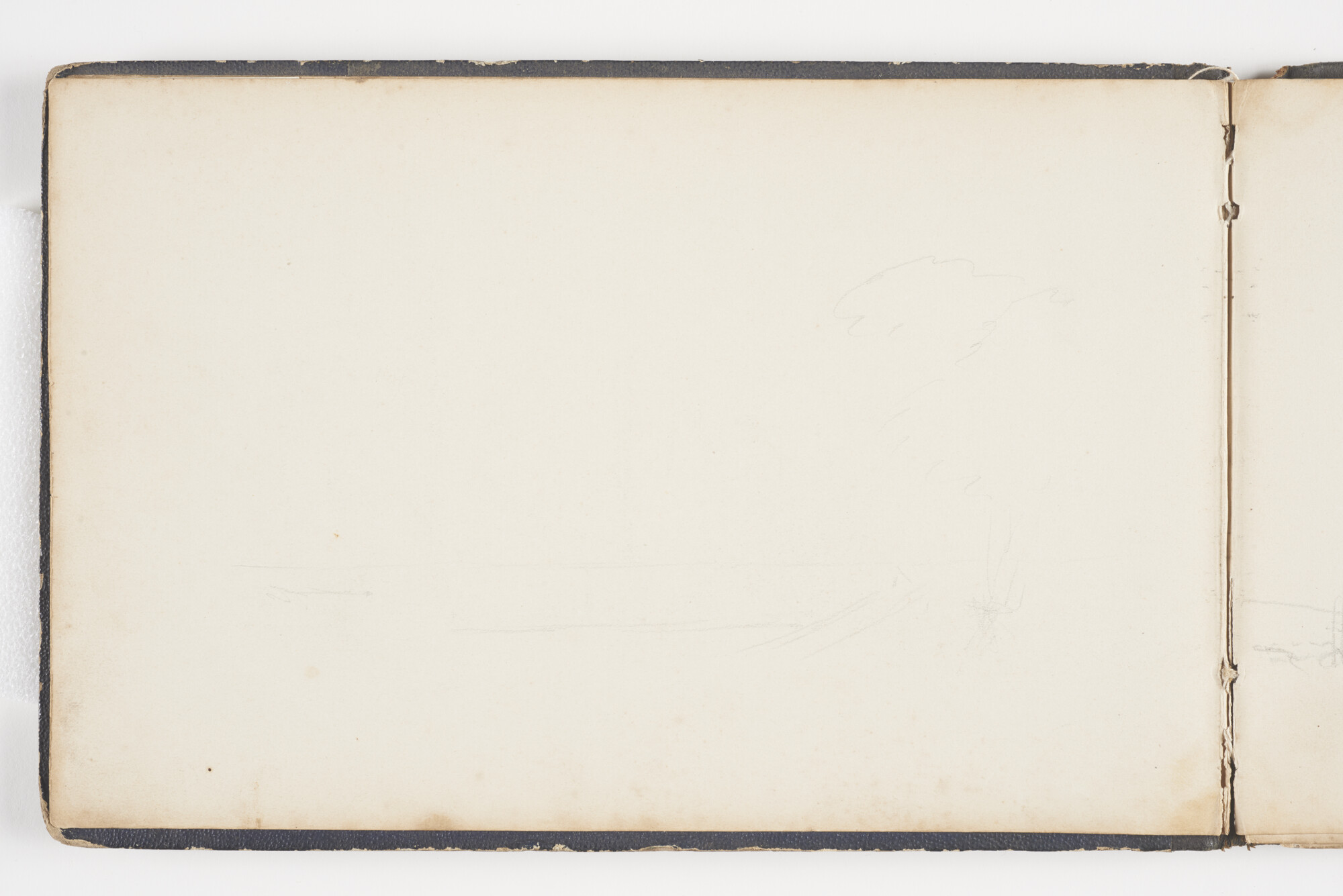A.2019(01); Schetsboek met studies van binnenvaartschepen en zeeschepen; schetsboek