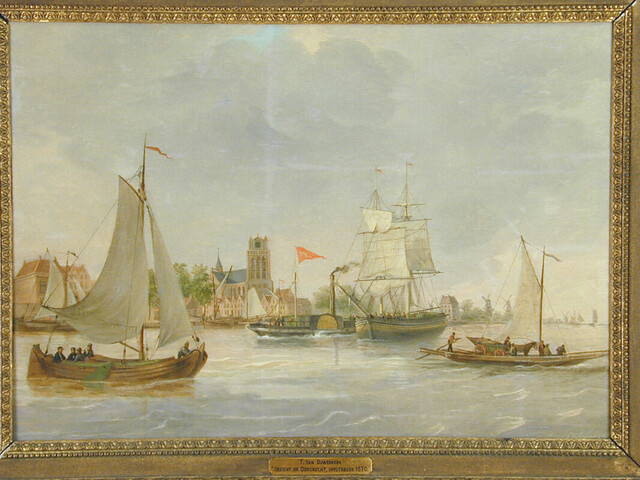 S.0323; De rede van Dordrecht; schilderij