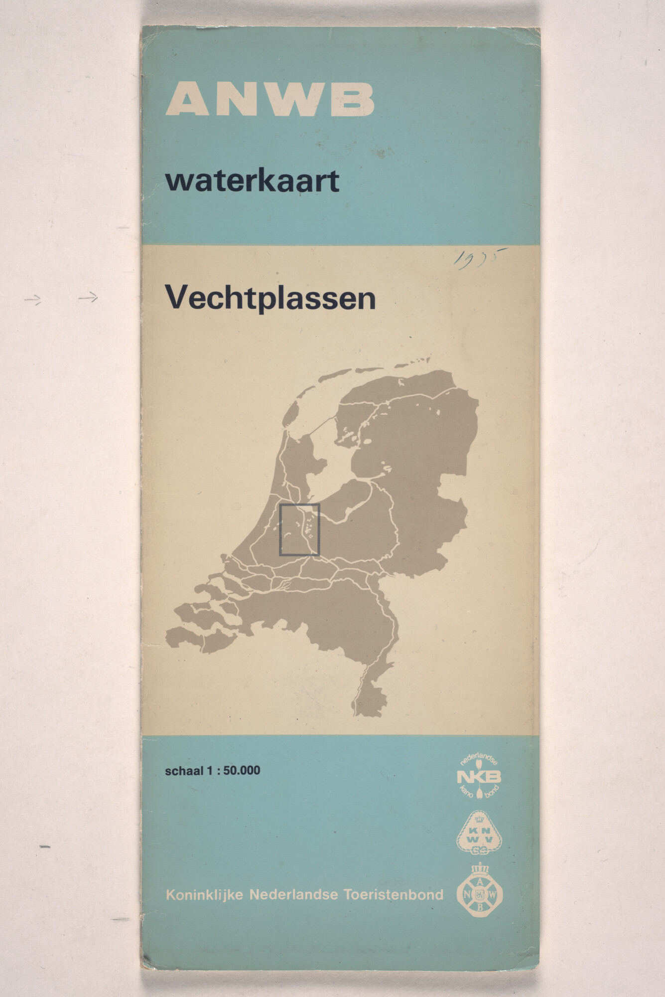 1996.4351; Waterkaart Vechtplassen; merenkaart