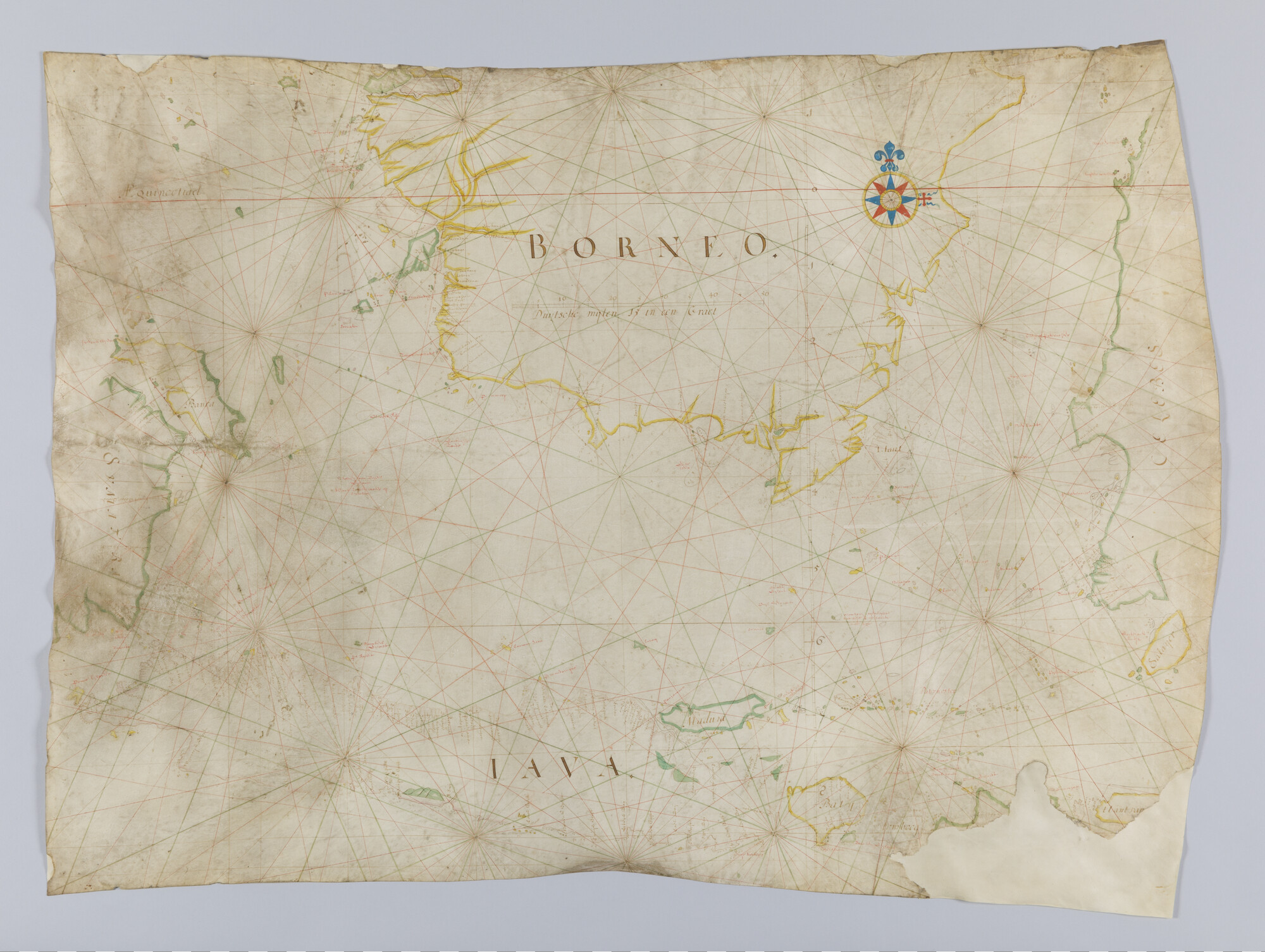 A.2629(02); Zeekaart van de Java Zee; perkamentkaart