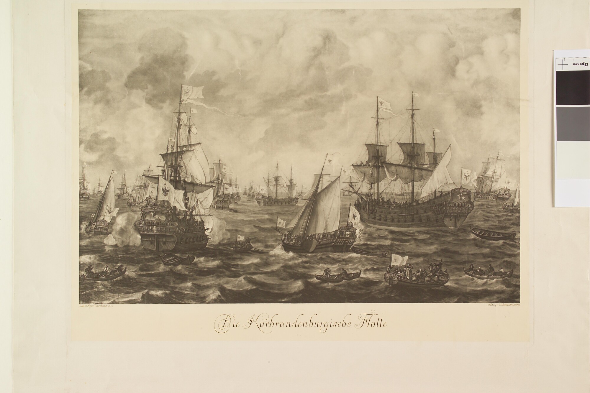 A.0149(0770); Die Kurbrandenburgische Flotte; prent
