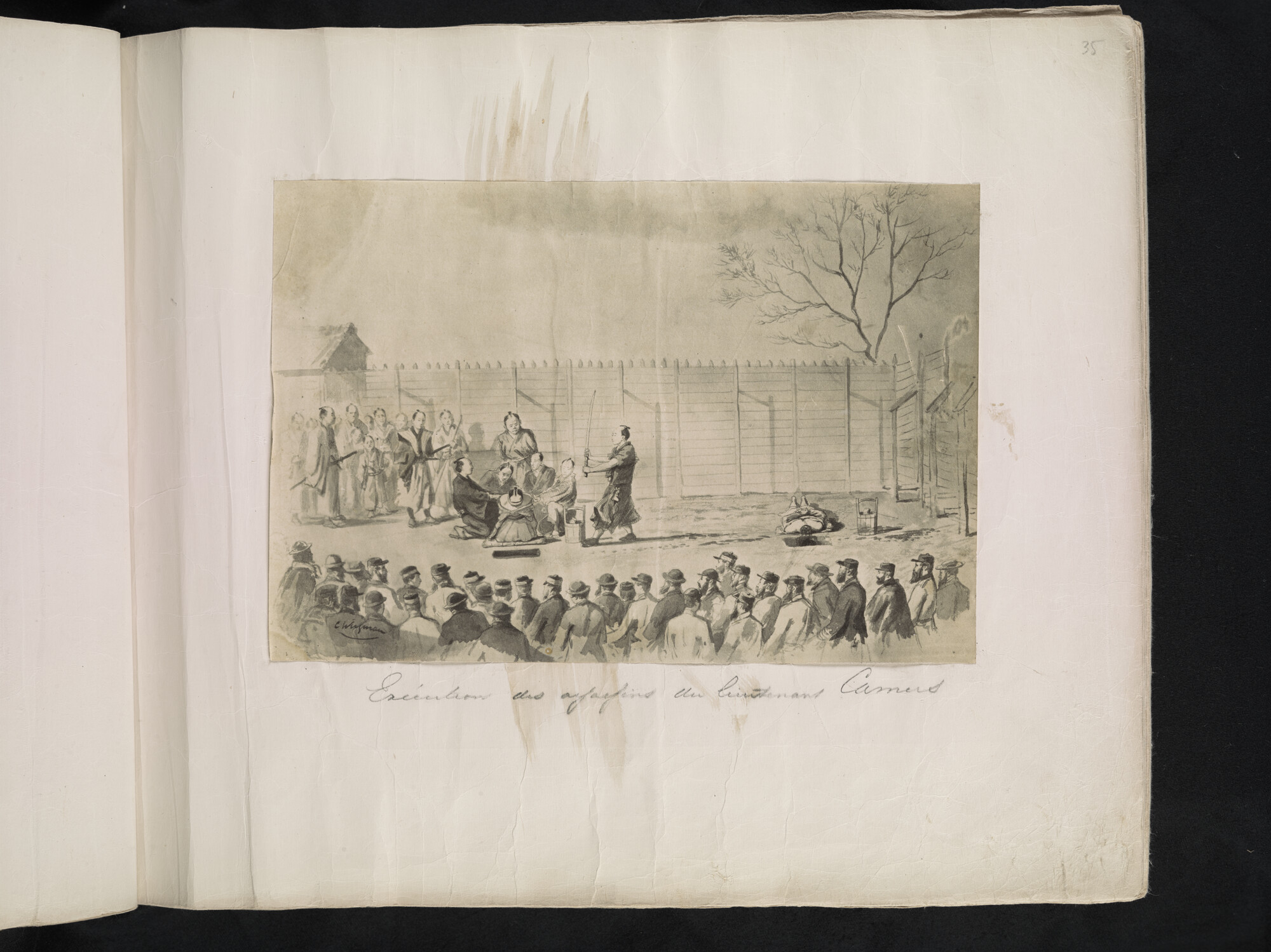 S.3628(02); Album nr. 1 uit een serie van drie van de Nederlandse consul in Japan Dirk de Graeff van Polsbroek; fotoalbum