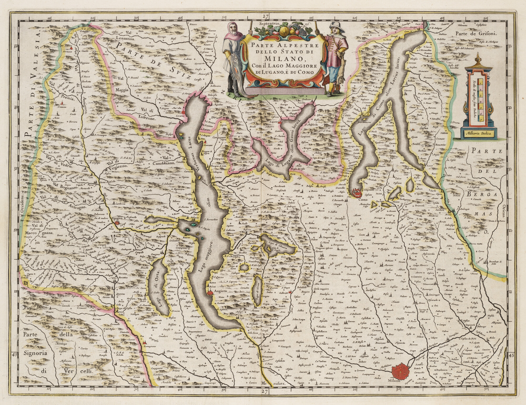 S.1034(07) [kaart 013]; Kaart van Milanese Alpen; landkaart