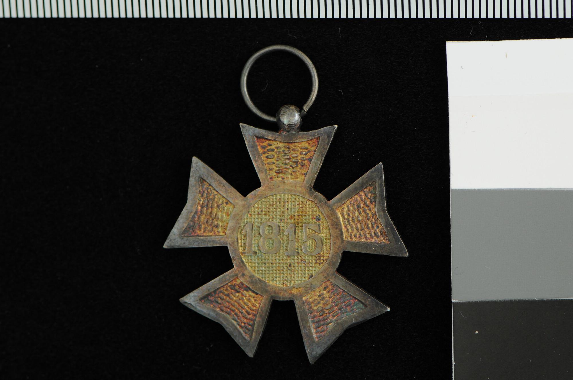 A.1517(02); Zilveren Herdenkingskruis 1813-1815; onderscheiding