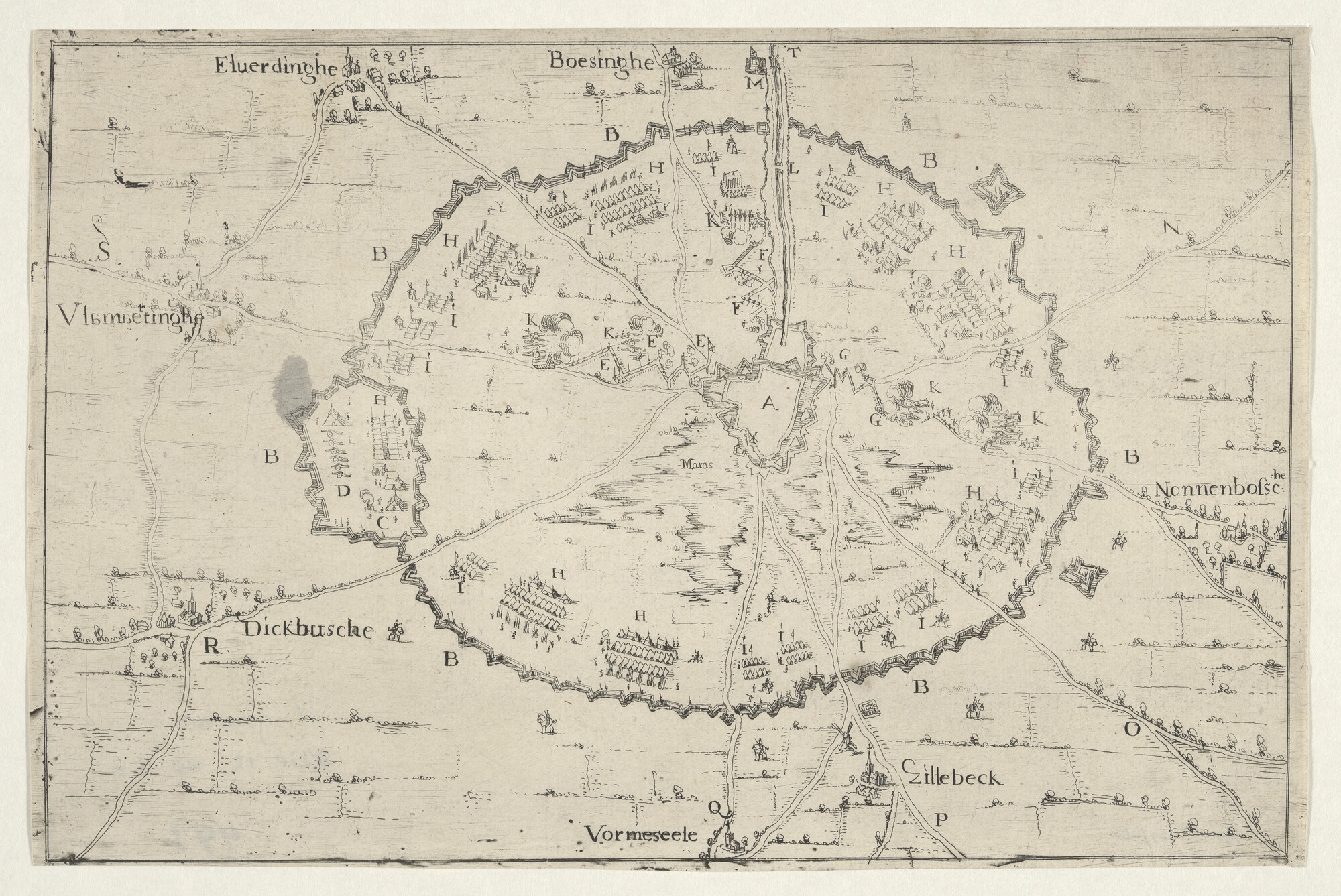 A.0145(027)406; Beleg van Ieperen, april 1649; prent