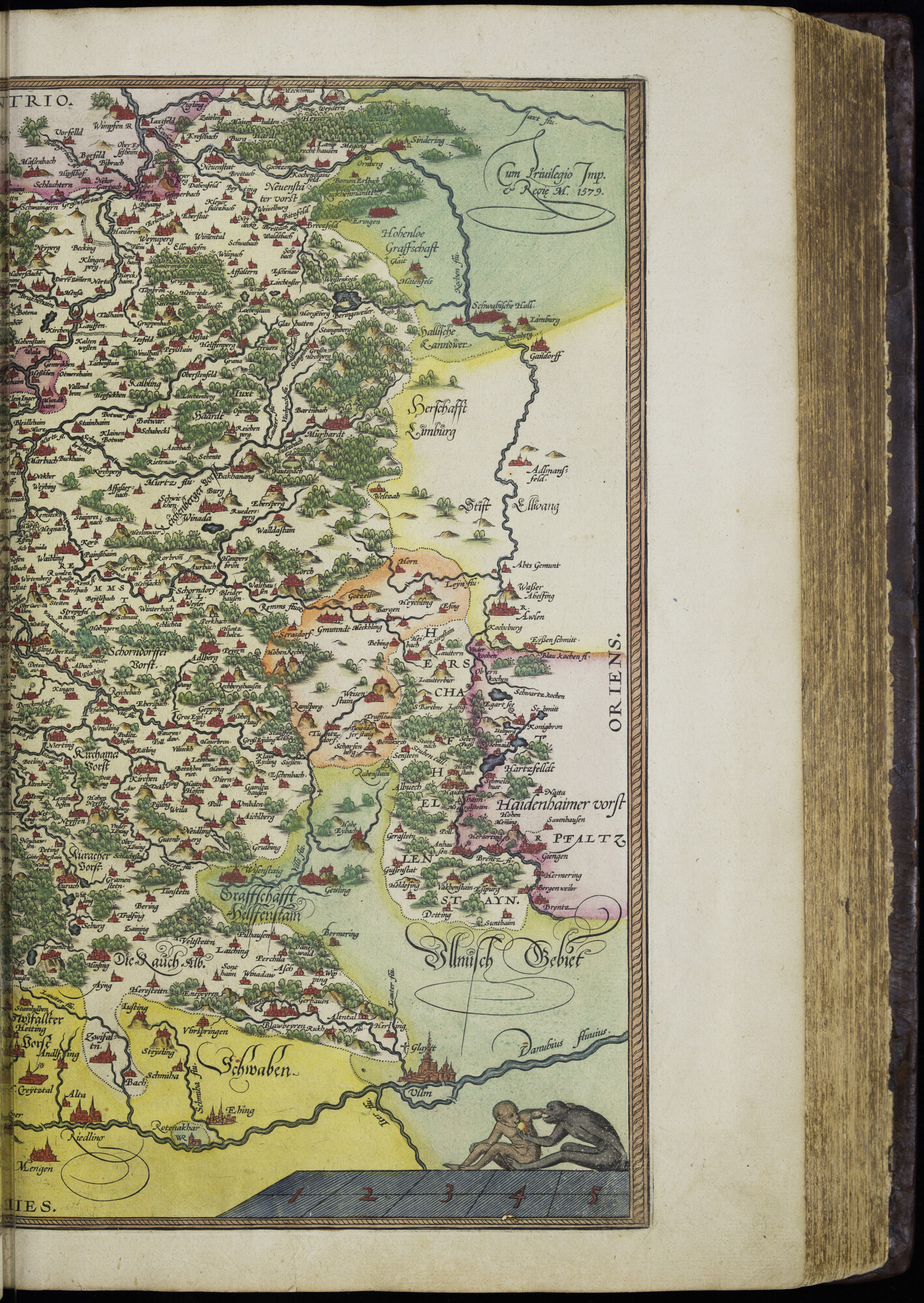 A.0145(232) [kaart 075]; Kaart van Zuidwest-Duitsland; kaart