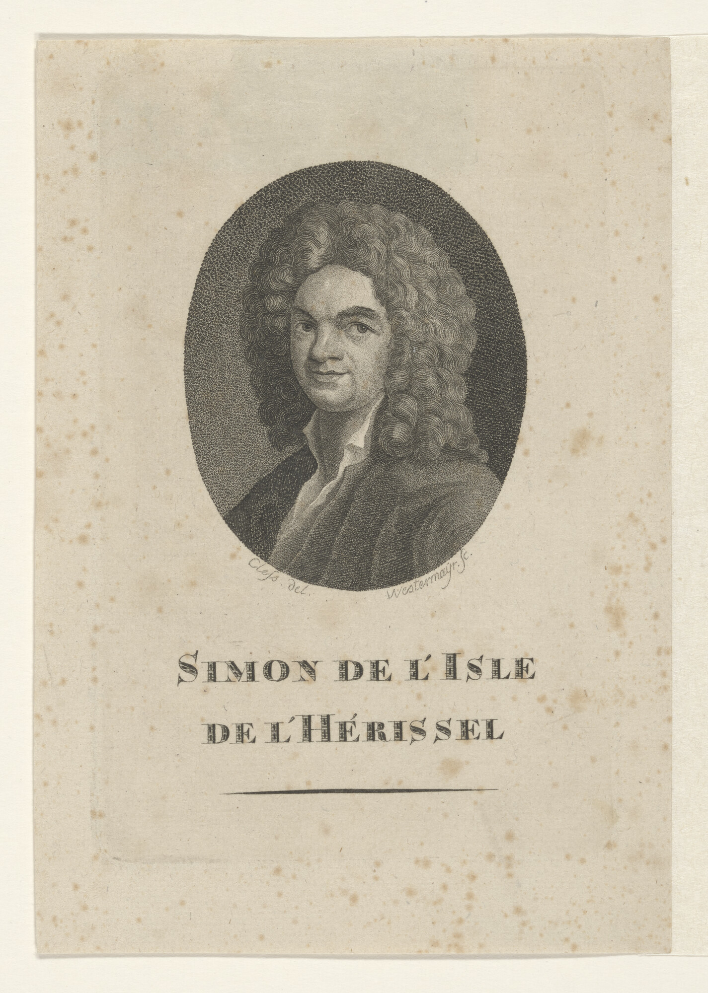 A.0075(096); Portret van Simon de L'Isle; prent