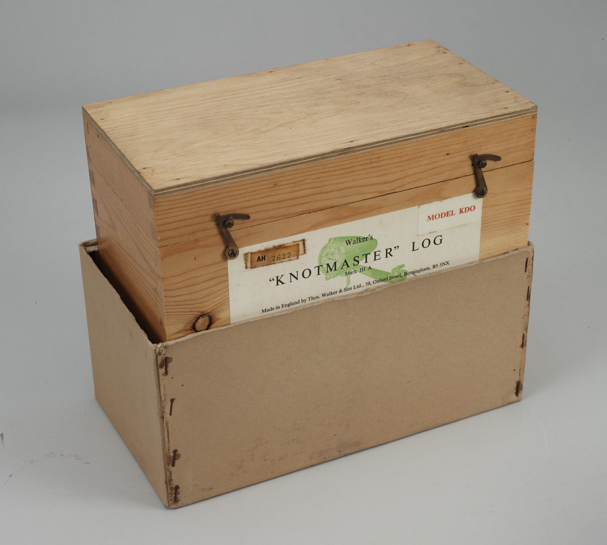 2019.1055-07; Patentlog "Knotmaster" mkIII A door Thomas Walker & Son. Onderdeel van de uitrusting gebruikt door Herman Jansen aan boord van de Sounion; patentlog