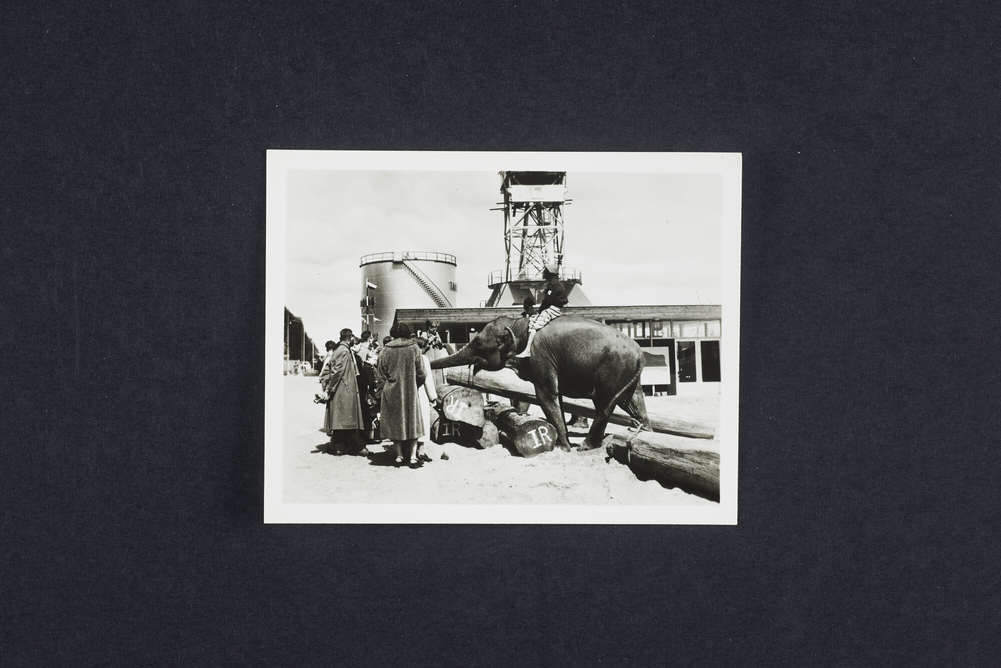 2015.4590; Fotomapje met tien foto's van de Nationale Energie Manifestatie 1955 in Rotterdam; fotomap