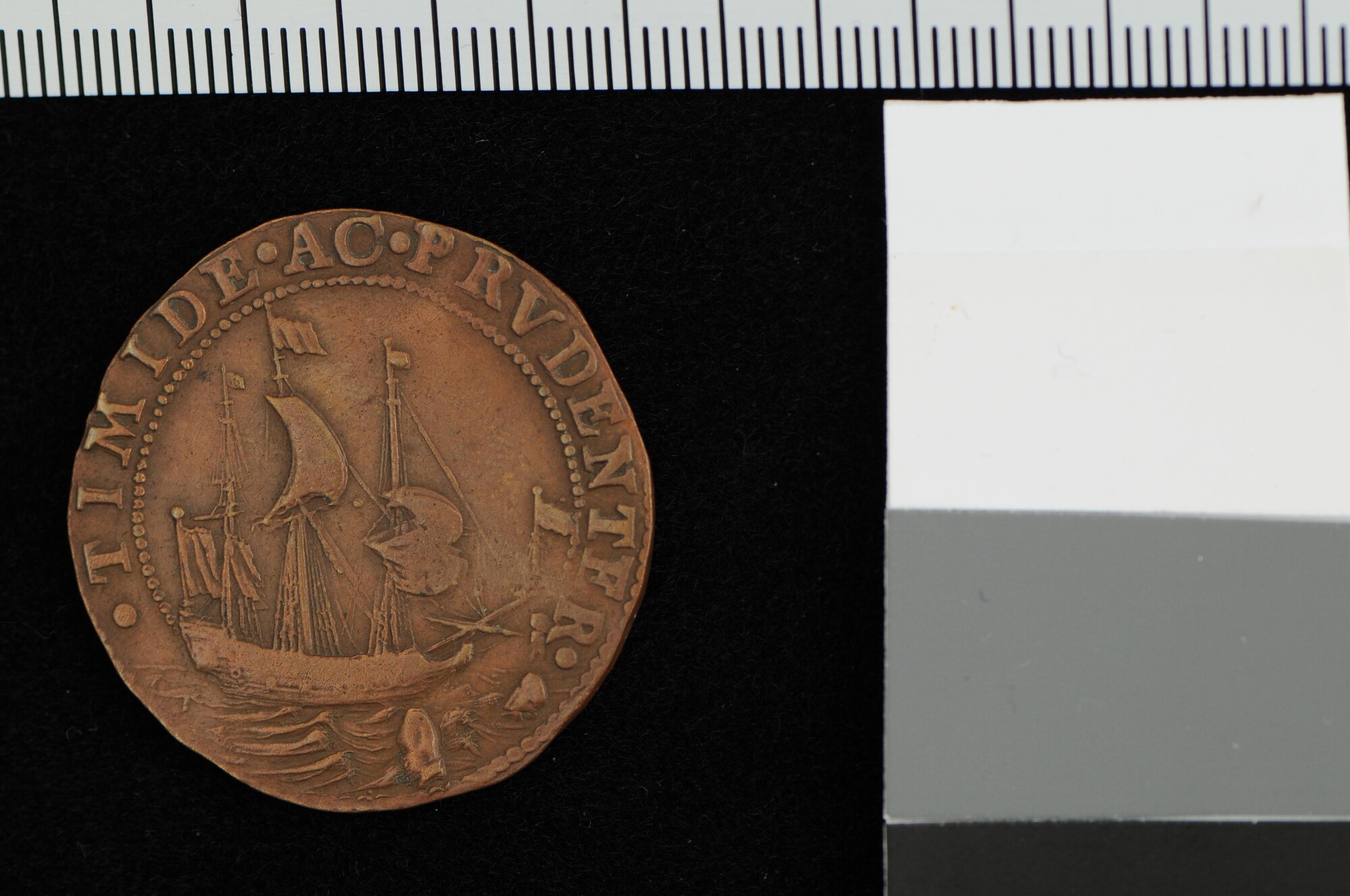 A.0023(111); Rekenpenning van Zeeland op de vredesonderhandelingen te Münster, 1647; jeton