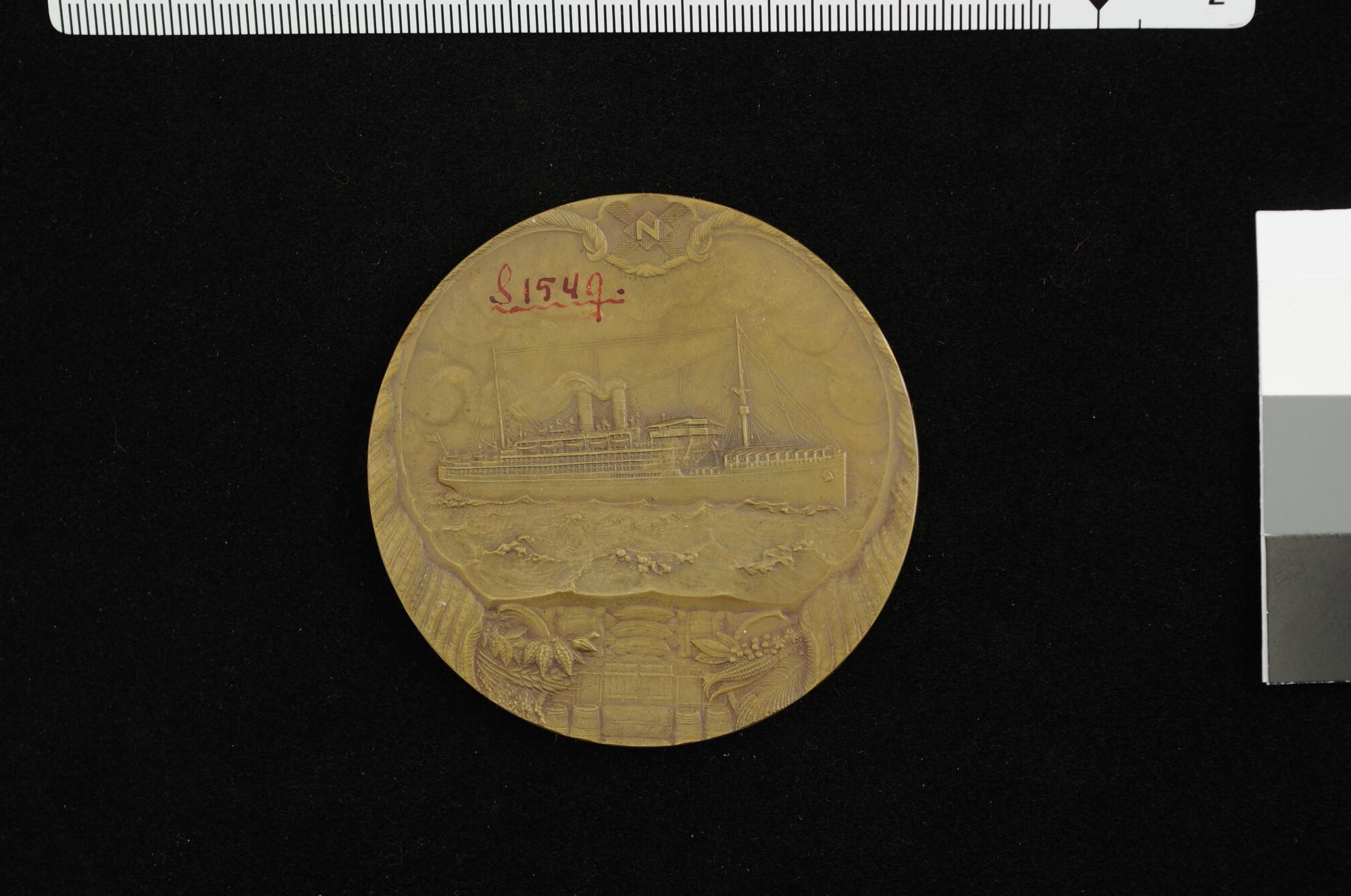 S.1549(02); Gedenkpenning op het vijftigjarig bestaan van de SMN, 1920; penning