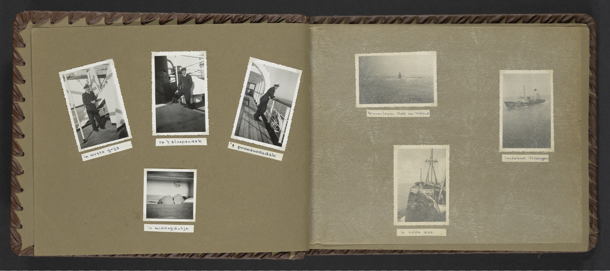 2024.0025; Fotoalbum van Hubrecht Timmerman over zijn koopvaardijtijd tussen 1950 en 1956; fotoalbum