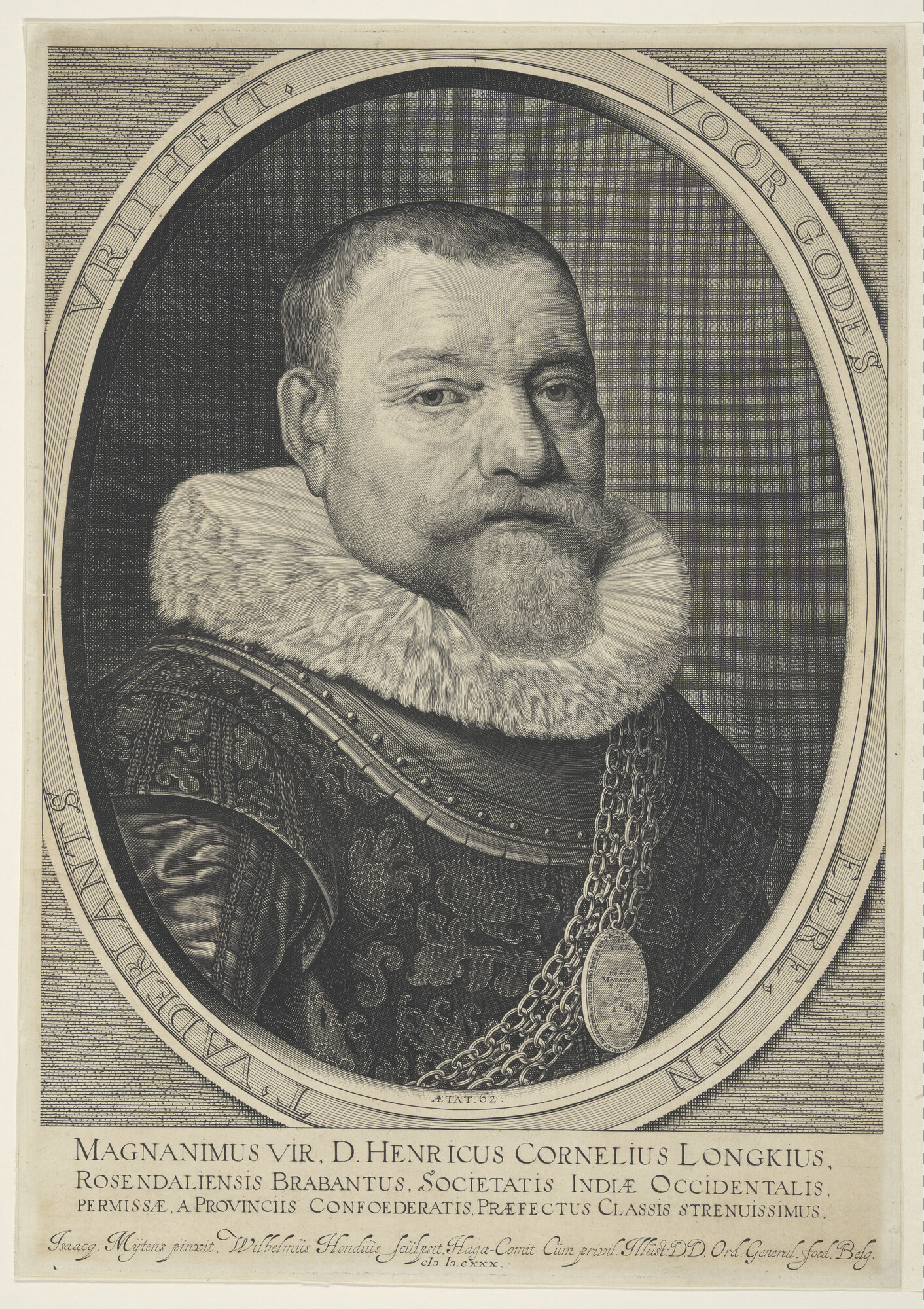A.1025(02); Portret van Hendrick C. Lonck; prent