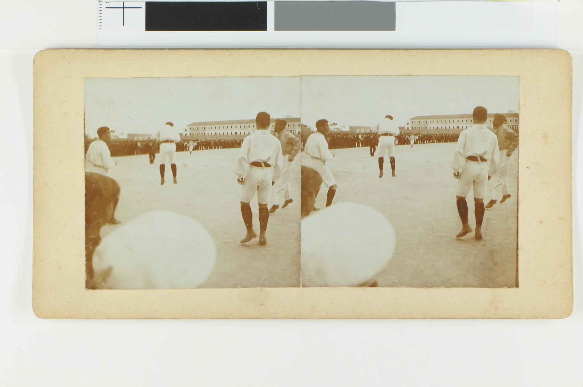 RS.0713(21); Voetbalwedstrijd te Maó (Minorca); foto