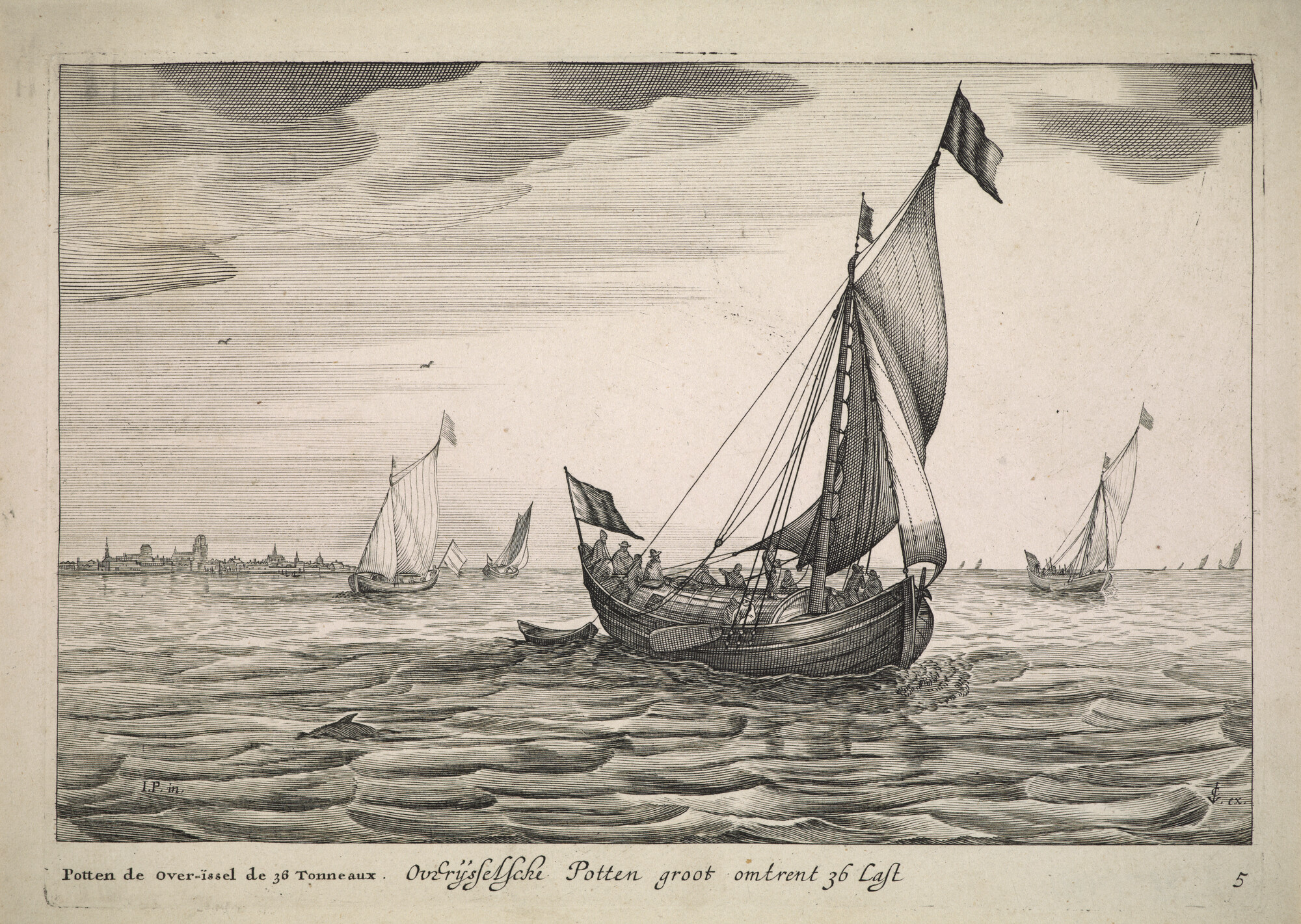 A.0149(0473); Een Overijsselse pot uit 'Icones Variarum Navium Hollandicarum'; prent